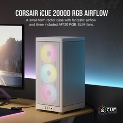 Корпуса Corsair 2000D RGB Airflow белый