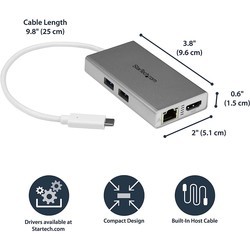 Картридеры и USB-хабы Startech.com DKT30CHPDW