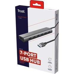 Картридеры и USB-хабы Trust Halyx 7 Port USB 3.2 Gen1 Hub