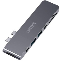 Картридеры и USB-хабы Choetech 7-in-1 USB-C Multiport Adapter