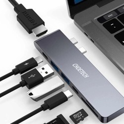 Картридеры и USB-хабы Choetech 7-in-1 USB-C Multiport Adapter