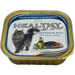 Корм для кошек HEALTHY Adult Pate Fish/Shrimps 100 g