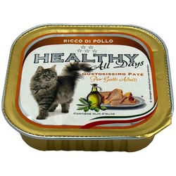 Корм для кошек HEALTHY Adult Pate Chicken 100 g