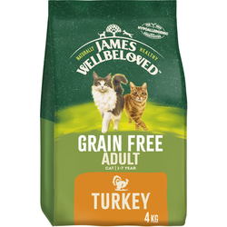 Корм для кошек James Wellbeloved Adult Cat Grain Free Turkey  4 kg