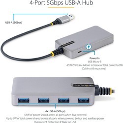 Картридеры и USB-хабы Startech.com 5G4AB-USB-A-HUB