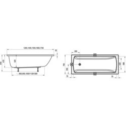 Ванны Ravak Classic II 160x70 CC41000000