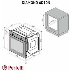 Духовые шкафы Perfelli Diamond 6D10N BIANCO