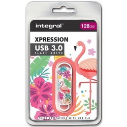 USB-флешки Integral Xpression USB 3.0 Pink Flamingo 128&nbsp;ГБ