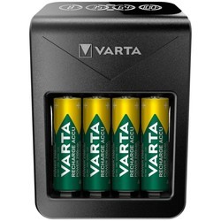 Зарядки аккумуляторных батареек Varta LCD Plug Charger Plus + 4xAA 2100 mAh