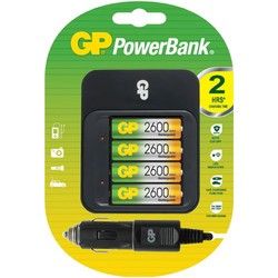 Зарядки аккумуляторных батареек GP PB550 + 4xAA 2600 mAh