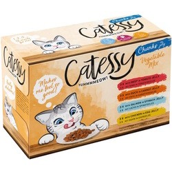 Корм для кошек Catessy Vegetable Mix Chunks in Jelly 12 pcs