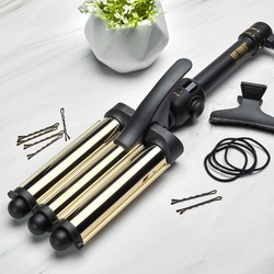 Фены и приборы для укладки Hot Tools 24K Gold 3-Barrel Waver