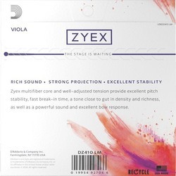 Струны DAddario ZYEX Viola A String Long Scale Medium
