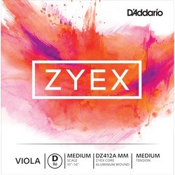 Струны DAddario ZYEX Viola Aluminum Wound D String Medium Scale Medium