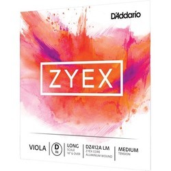 Струны DAddario ZYEX Viola D String Aluminum Wound Long Scale Medium