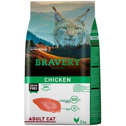 Корм для кошек Bravery Adult Grain Free Chicken  2 kg