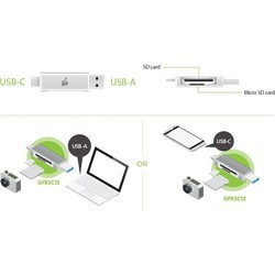 Картридеры и USB-хабы IOGEAR USB-C Duo Card Reader/Writer