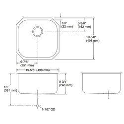 Кухонные мойки Kohler Undertone K-3335-NA 498x498