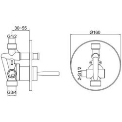 Душевые системы Kohlman Maxima QW210MR20