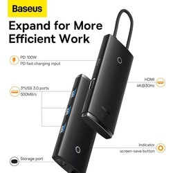 Картридеры и USB-хабы BASEUS Lite Series 5-in-1