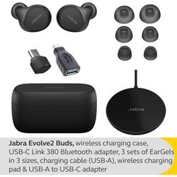 Наушники Jabra Evolve2 Buds USB-C UC + Wireless Charging Pad