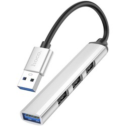 Картридеры и USB-хабы Hoco HB26 (серебристый)