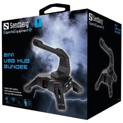 Картридеры и USB-хабы Sandberg 2in1 USB Hub Bungee