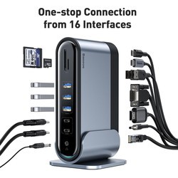 Картридеры и USB-хабы BASEUS Working Station Multifunctional Type-C HUB Adapter