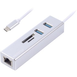 Картридеры и USB-хабы Maxxter NECH-2P-SD-01