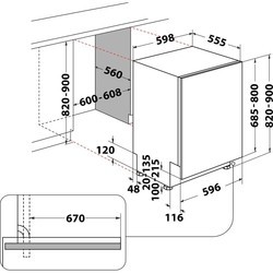 Встраиваемые посудомоечные машины Whirlpool WIP 4O33N PLE S B