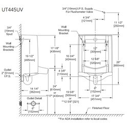 Писсуары TOTO UT445UV