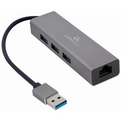 Картридеры и USB-хабы Cablexpert A-AMU3-LAN-01