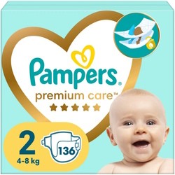 Подгузники (памперсы) Pampers Premium Care 1 / 136 pcs