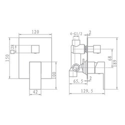 Смесители Akva Rodos Avalon AF-L3B038CP