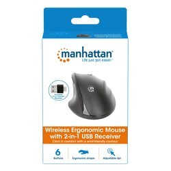 Мышки MANHATTAN Wireless Ergonomic Mouse