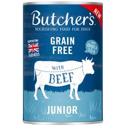 Корм для собак Butchers Grain Free Can Junior Beef in Jelly 400 g 1&nbsp;шт