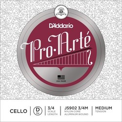 Струны DAddario Pro-Arte Cello D String 3/4 Size Medium