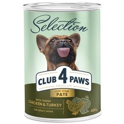 Корм для собак Club 4 Paws Selection Adult Chicken/Turkey 400 g 1&nbsp;шт