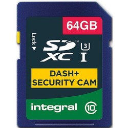 Карты памяти Integral Dash Cam and Security Camera SD UHS-I U3 64&nbsp;ГБ