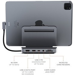 Картридеры и USB-хабы Satechi Aluminum Stand & Hub for iPad Pro