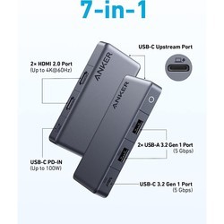 Картридеры и USB-хабы ANKER 343 USB C Hub