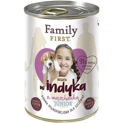 Корм для собак Family First Can Adult Turkey/Carrot 400 g 1&nbsp;шт