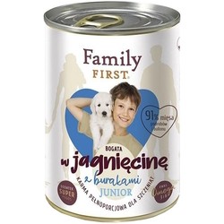 Корм для собак Family First Can Junior Lamb/Beetroot 400 g 1&nbsp;шт