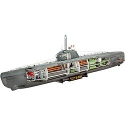 Сборные модели (моделирование) Revell Deutsches U-Boot Typ XXI with Interieur (1:144)
