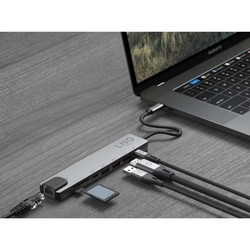 Картридеры и USB-хабы LINQ 8in1 Pro USB-C 10Gbps Multiport Hub with 4K HDMI Ethernet and Card Reader