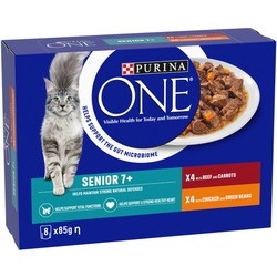 Корм для кошек Purina ONE Senior 7+ Chicken/Beef Pouch 8 pcs