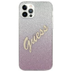 Чехлы для мобильных телефонов GUESS Glitter Gradient Script for iPhone 12 Pro Max