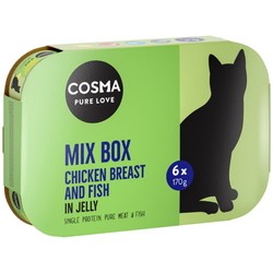 Корм для кошек Cosma Pure Love Chicken Breast/Fish 6 pcs