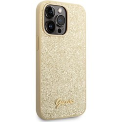 Чехлы для мобильных телефонов GUESS Glitter Script for iPhone 14 Pro Max