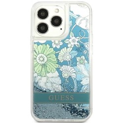 Чехлы для мобильных телефонов GUESS Flower Liquid Glitter for iPhone 13 Pro Max